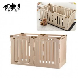 리첼 다용도펜스 3WAY 서클6면 (베이지) (58851) (강아지 울타리)