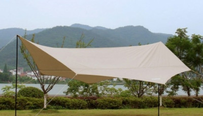 타프 캠핑 야외활동 해변 공원 그늘막 헥사타프 (5M )